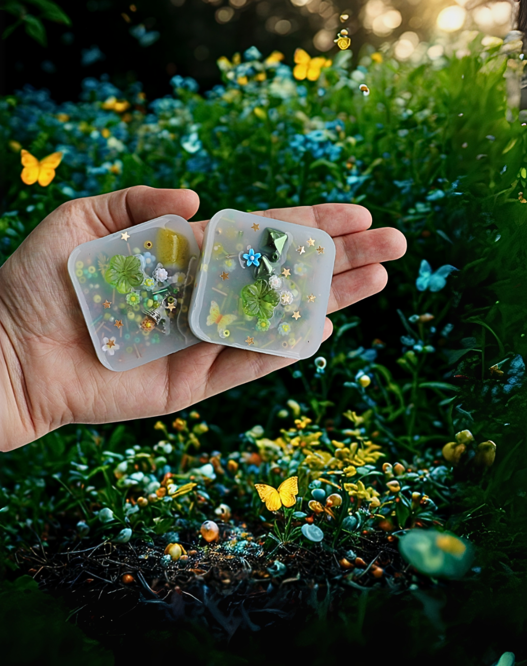 William's Whimsical Wonderland Treasure Squisharoos β Set of 2 (Mystery Gems Inside) πΏ