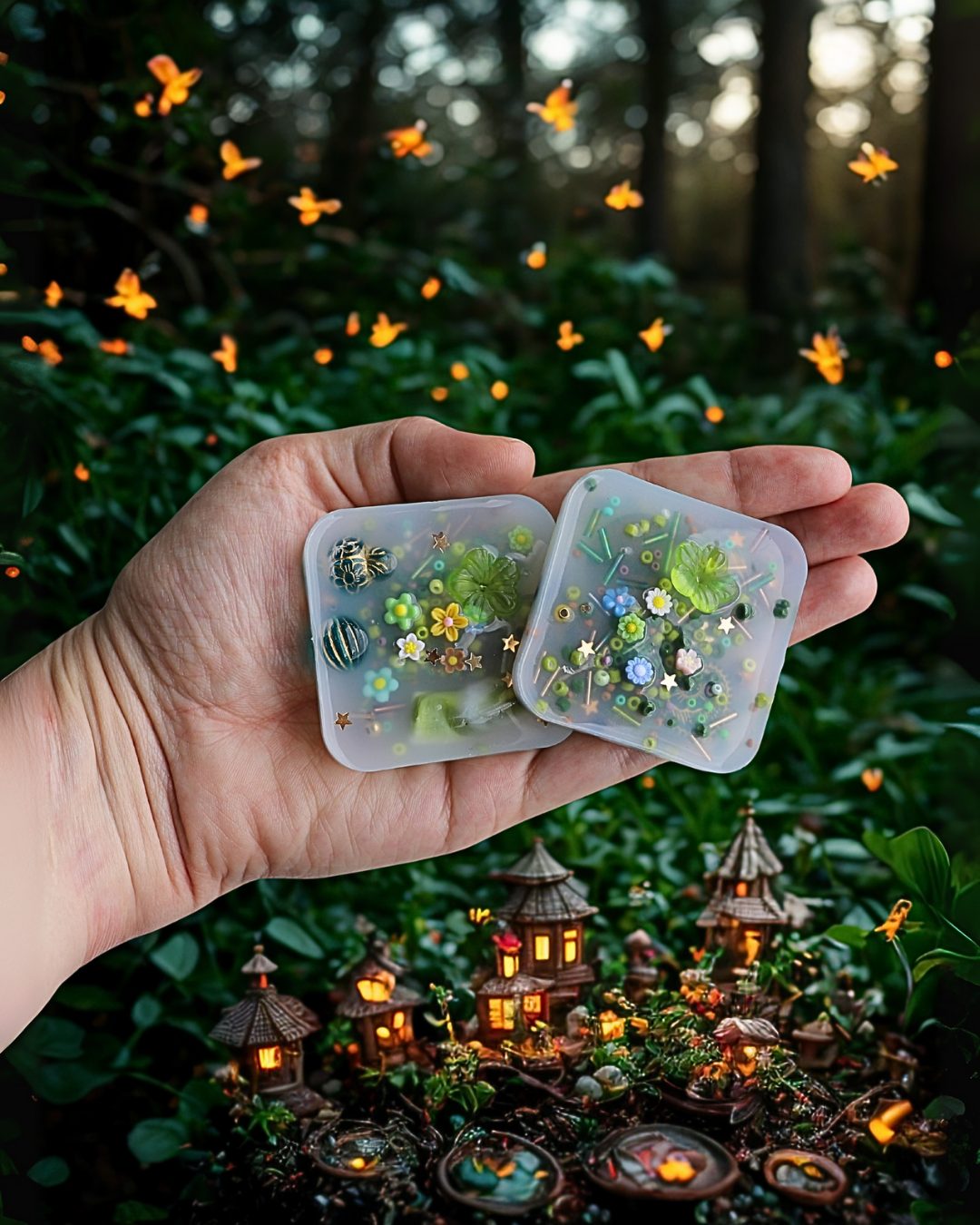William's Whimsical Wonderland Treasure Squisharoos β Set of 2 (Mystery Gems Inside) πΏ