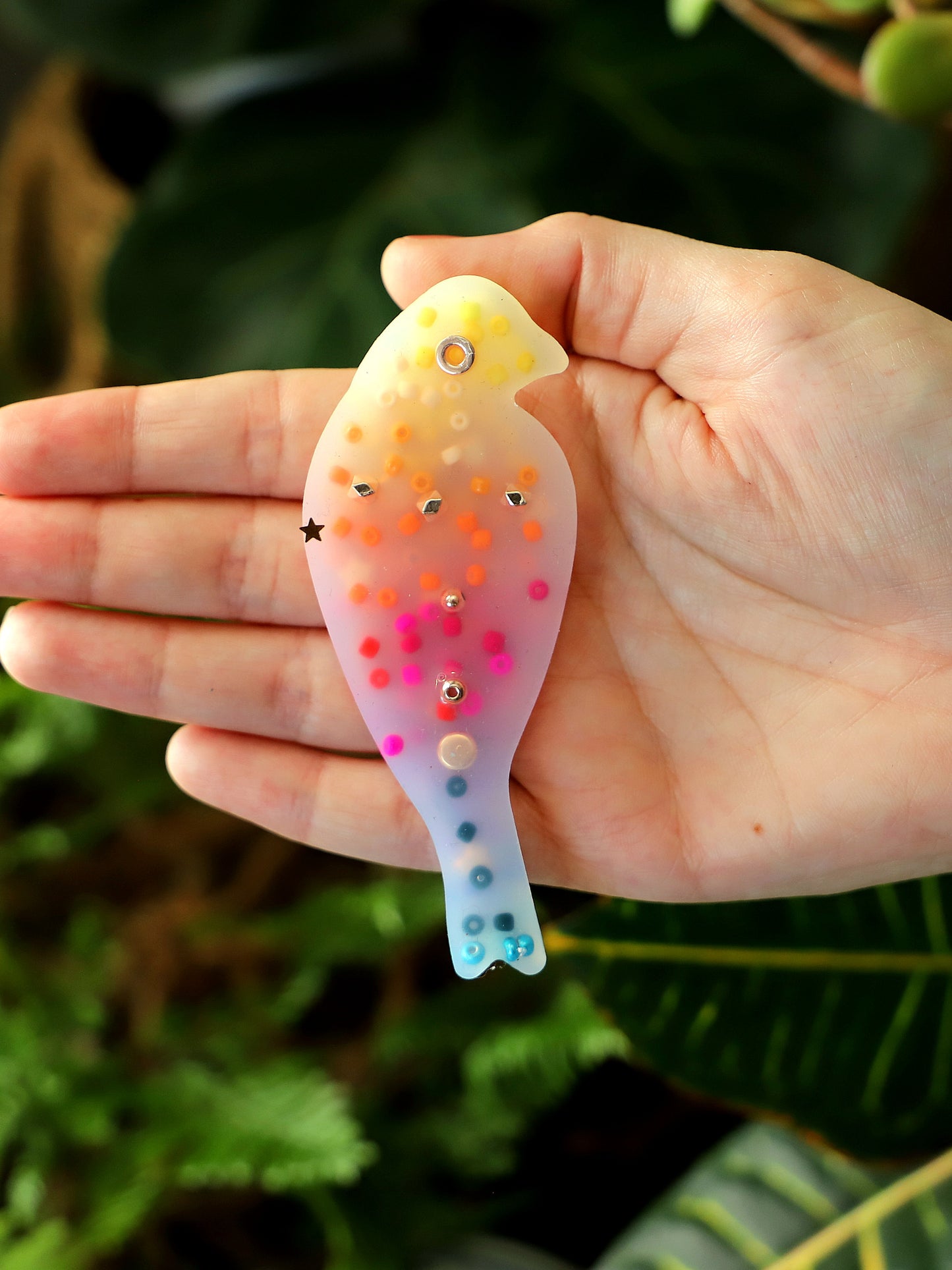 Feather Flute Rainbow Bird Squishy – Colourful Fidget Toy for Joyful Self-Regulation