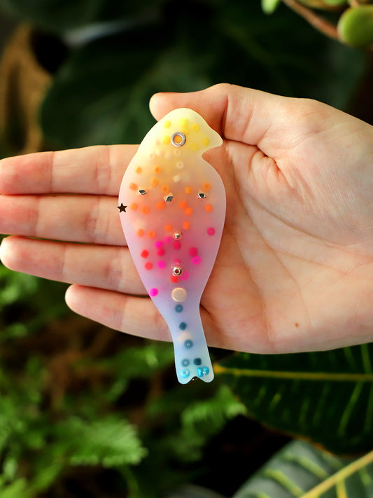 Feather Flute Rainbow Bird Squishy – Colourful Fidget Toy for Joyful Self-Regulation