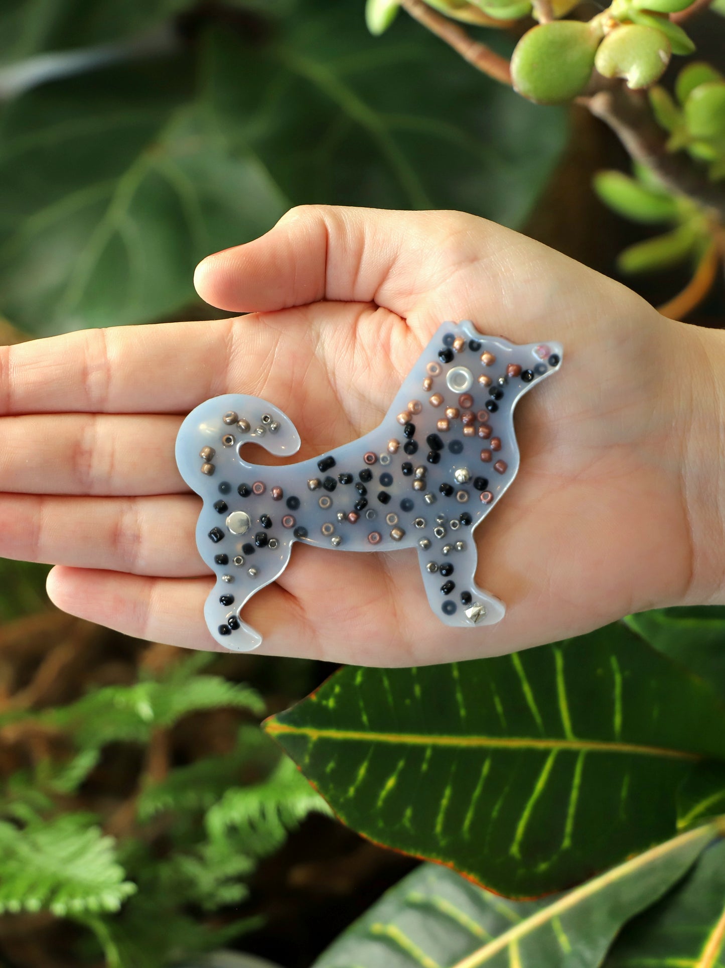 Squishor the Guardian Dog Squishy – Black Sensory Fidget for Comfort & Courage
