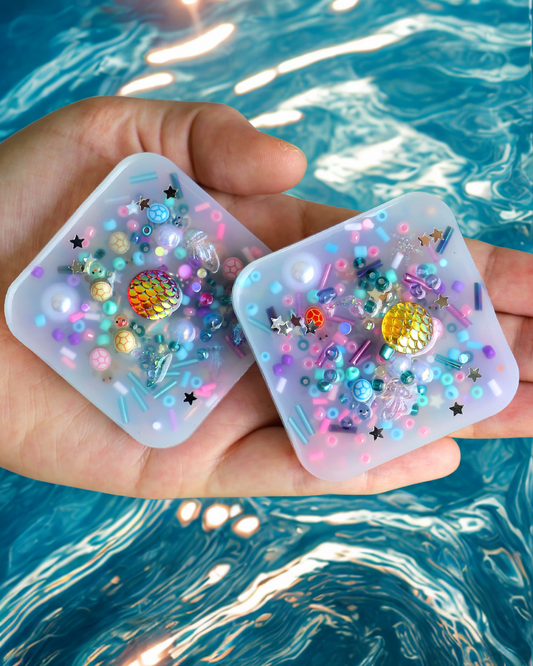 Leah's Mystical Mermaid Treasure Squisharoos with Hidden Treasure for Neurodivergent Minds (Set of 2)