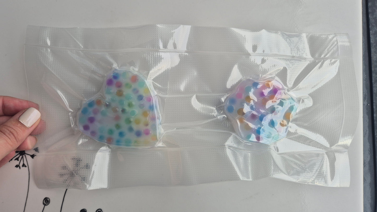 Re-usable Jelly Bead Squishies (2-Pack) – Heart + Medium Paw | by Squisharoo