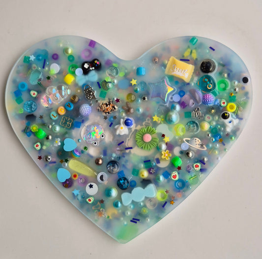 Giant Heart Squisharoo 💙✨ | Sensory Pick Pad