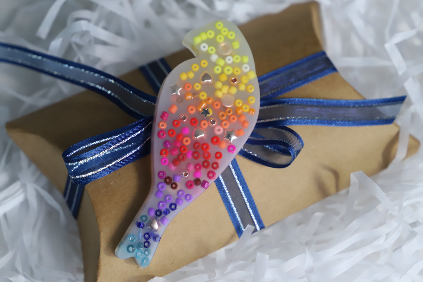Feather Flute Rainbow Bird Squishy – Colourful Fidget Toy for Joyful Self-Regulation