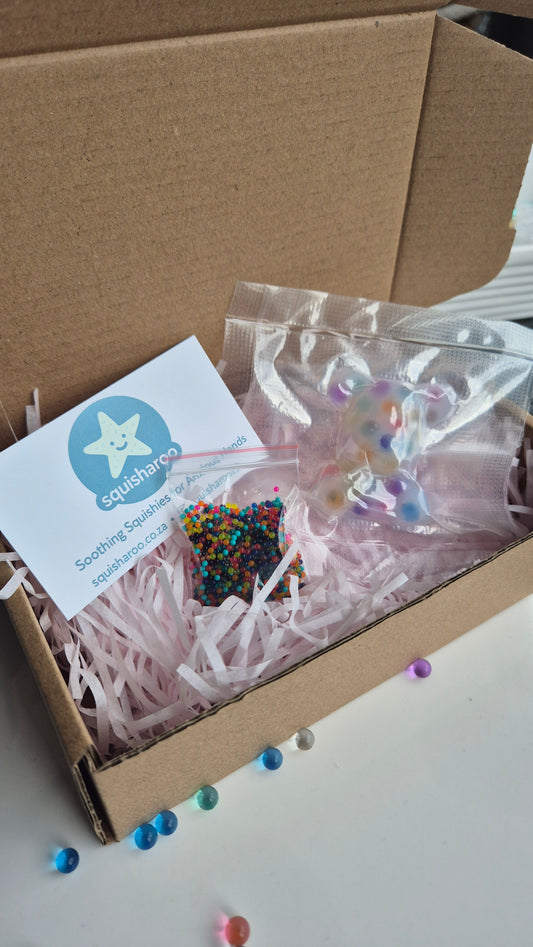 Adorable Re-usable Teddy Jelly Bead Squishy for Anxiety Relief by Squisharoo 🧸