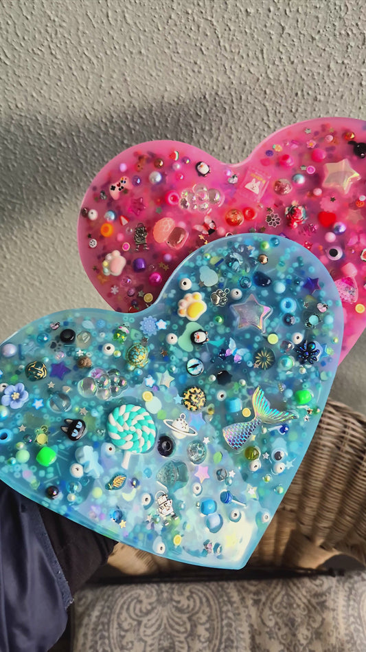 Giant Heart Squisharoo 💙✨ | Sensory Pick Pad