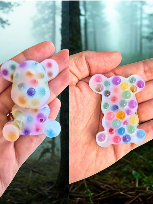 Adorable Re-usable Teddy Jelly Bead Squishy for Anxiety Relief by Squisharoo 🧸