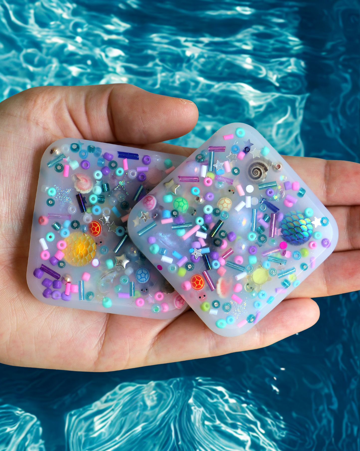 Leah's Mystical Mermaid Treasure Squisharoos with Hidden Treasure for Neurodivergent Minds (Set of 2)
