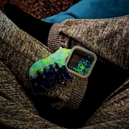 NEW Glow-in-the-dark Aurora Arctic Squisharoo for Neurodivergent Anxious Minds and Picky Fingers