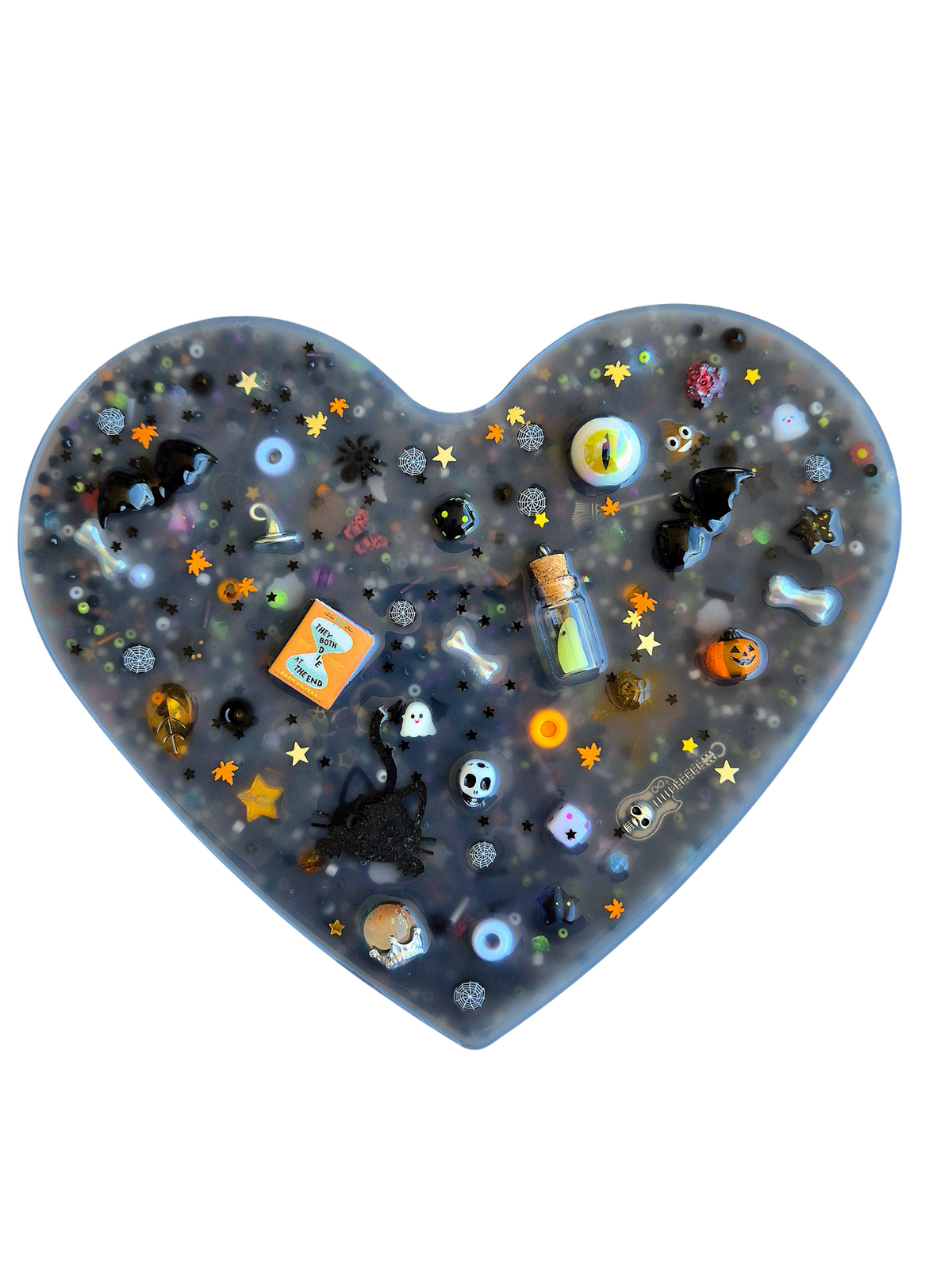 Limited Edition Giant Halloween Treasure Hunt Heart 🎃🖤 | Sensory Pick Pad for Skin Picking & Fidget Relief