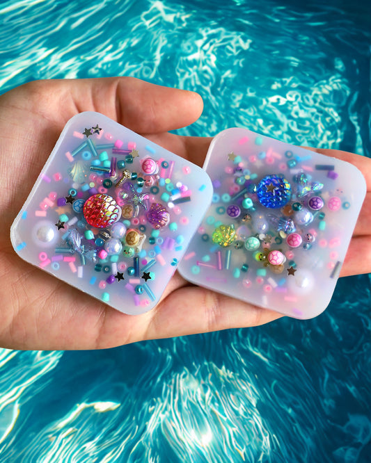 Leah's Mystical Mermaid Treasure Squisharoos with Hidden Treasure for Neurodivergent Minds (Set of 2)