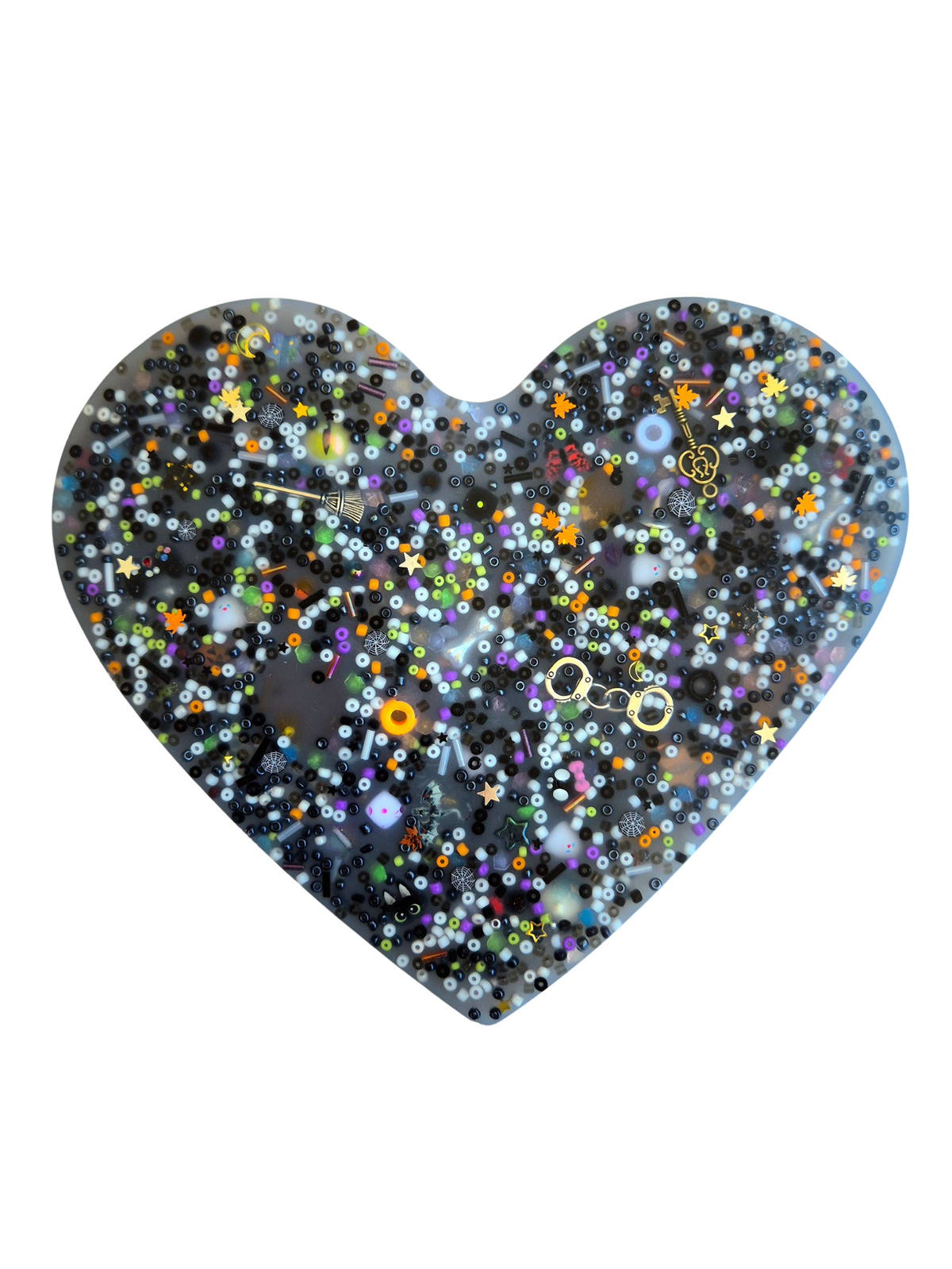 Limited Edition Giant Halloween Treasure Hunt Heart 🎃🖤 | Sensory Pick Pad for Skin Picking & Fidget Relief