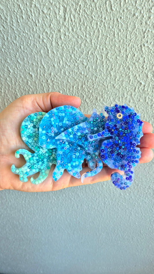 🌊 Ocean Calm Squishies for Anxiety and Skin Picking Relief – Set of 4 🌊 by Squisharoo