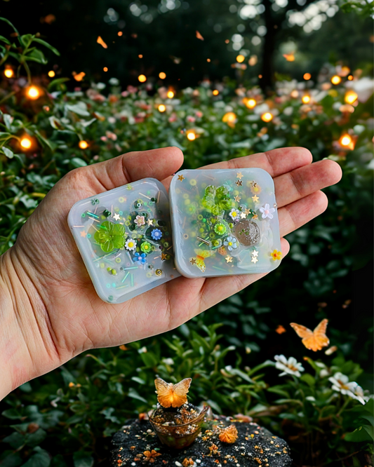 William's Whimsical Wonderland Treasure Squisharoos – Set of 2 (Mystery Gems Inside) 🌿